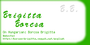 brigitta borcsa business card